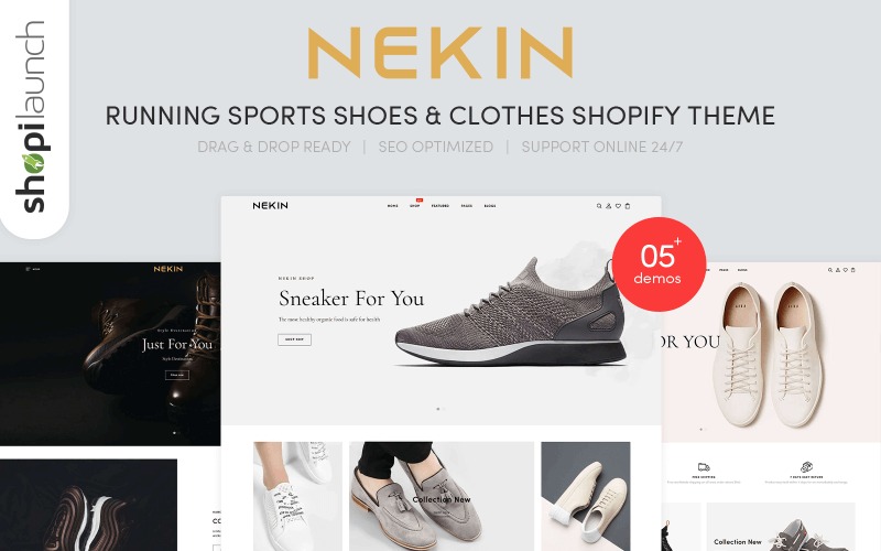 Nekin - Running Shoes, Sports Shoes & Clothes Shopify Theme