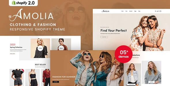 Amolia - Clothing & Fashion Responsive Shopify Theme